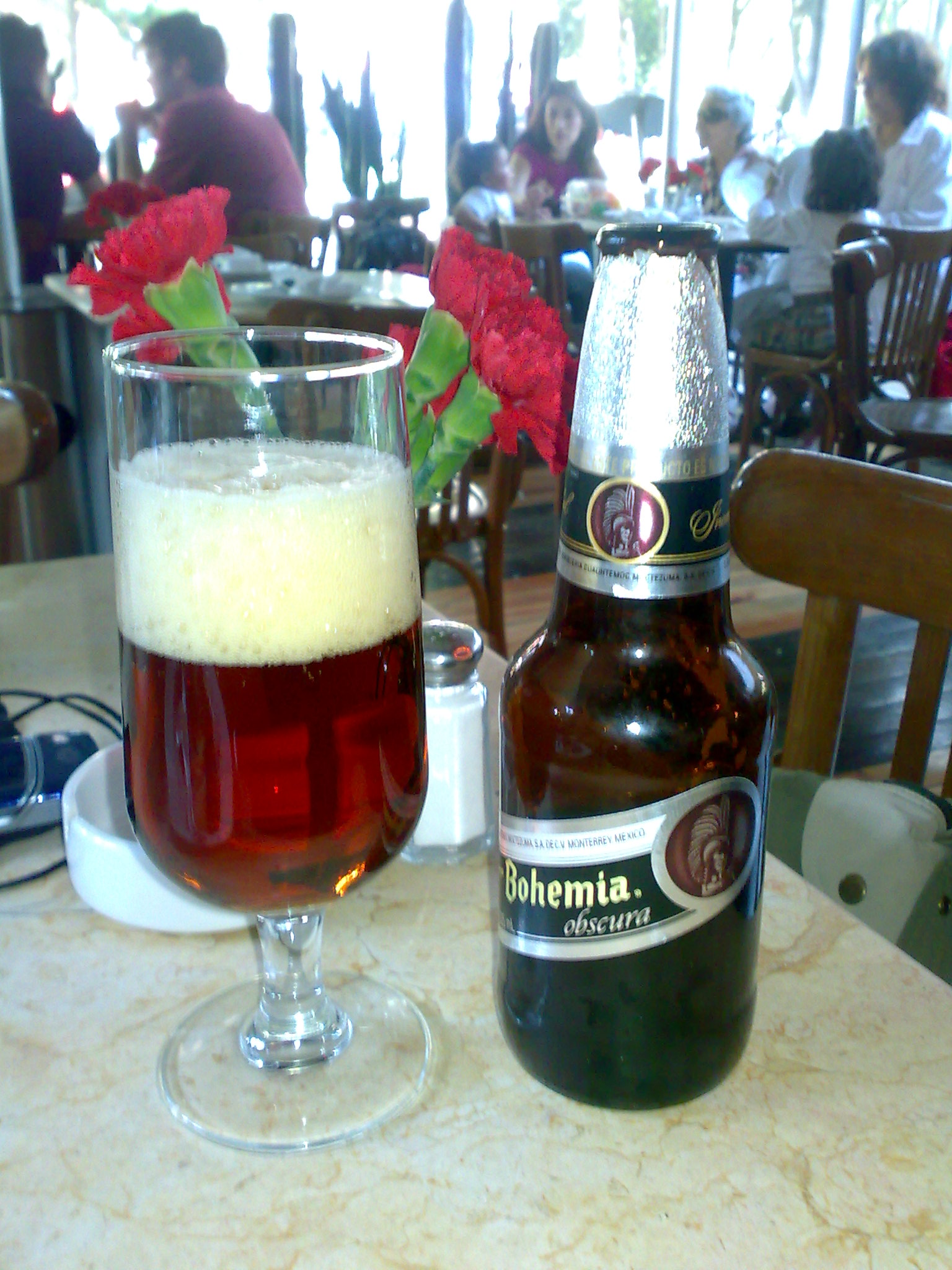 A cerveza in a lounge in Cancun, Mexico
